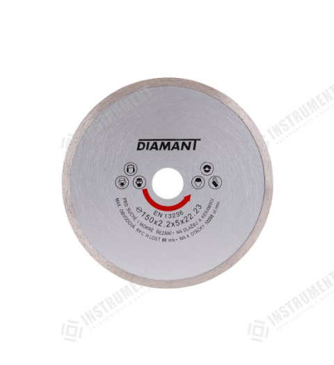 Kotouč diamantový DIAMANT 150x2.2x22.2mm plný