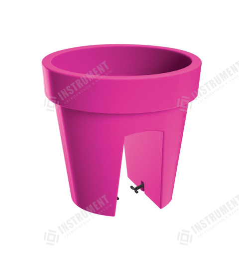 květináč na zábradlí 24,5cm LOFLY RAILING DLOFR250-235C fuchsia plastový Prosperplast