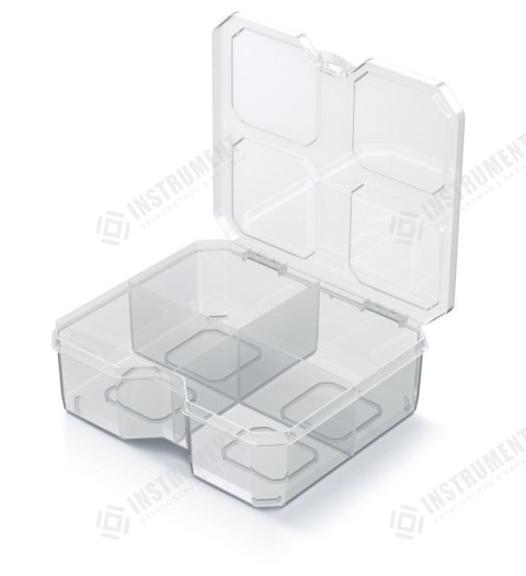 box organizér 15,6x14x5cm SQR KSQ15155-S429 transparentní plastový Kistenberg