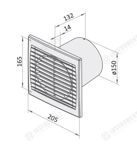 ventilátor 125 SL axiální domovní VENTS