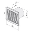 ventilátor 150 STL axiální domovní VENTS