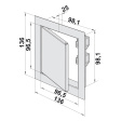 dvířka revizní kovové DM 100x100mm