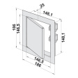 dvířka revizní kovové DM 150x150mm