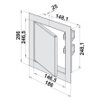 dvířka revizní kovové DM 150x250mm