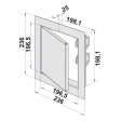 dvířka revizní kovové DM 200x200mm
