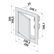 dvířka revizní kovové DM 250x350mm