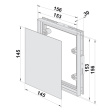 dvířka revizní DKP 150x150mm pod obklad