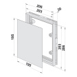 dvířka revizní DKP 200x200mm pod obklad