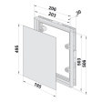 dvířka revizní DKP 200x500mm pod obklad