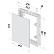 dvířka revizní DKP 250x400mm pod obklad