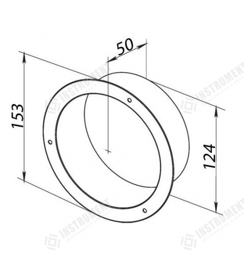 příruba FM 125mm Zn kovová