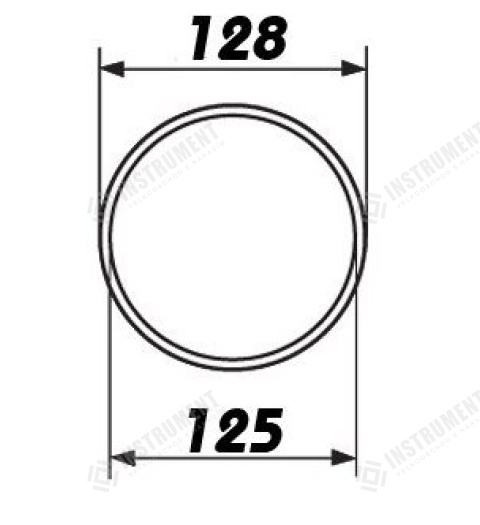 potrubí pevné plastové, kruhové Ø125mm; 0,5m