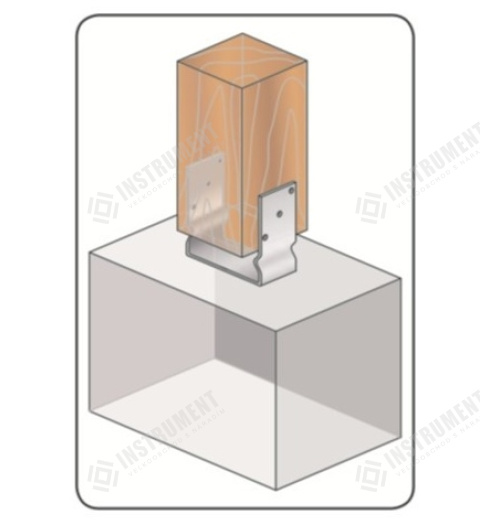 patka U s prolisem 120x120x120-4mm