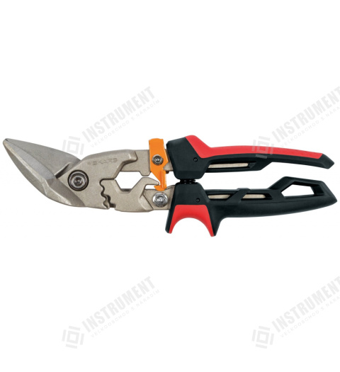 nůžky na plech levé offsetové PowerGear červené Fiskars 1027211