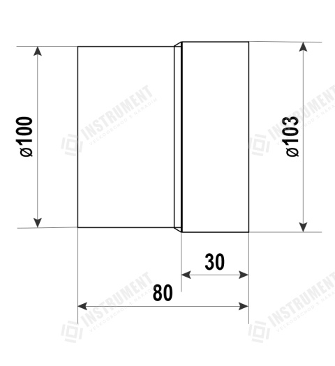 ventilátor 100 P-B axiální domovní VENTS