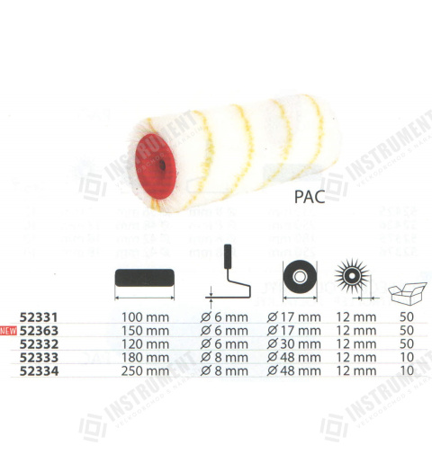 váleček malířský polyakryl 180mmx48x12mm