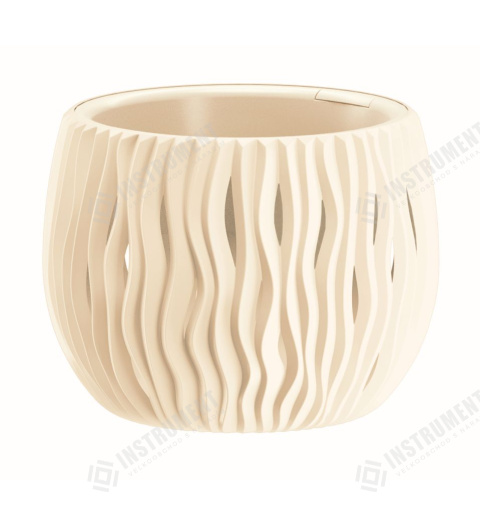 Květináč 18cm BOWL SANDY DSK180-CY728 krémový plastový PROSPERPLAST