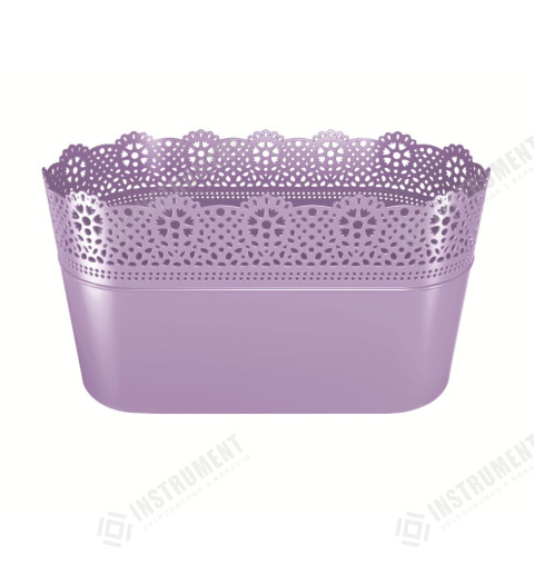 květináč 28,5x13,5cm LACE DLAC285-2635U levandule plastový PROSPERPLAST