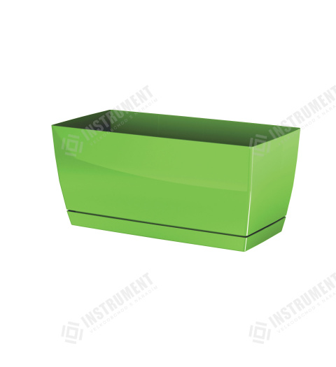 květináč truhlík 24x12cm Coubi Case P DUPP240-370U olivový plastový PROSPERPLAST