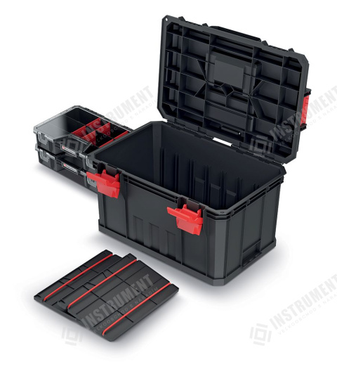 box s organizérem 53x35,5x31cm MODULAR SOLUTION KMS553530R2-S411 černý