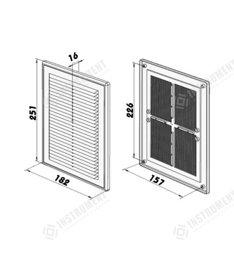 mřížka větrací MV 125s ventilační