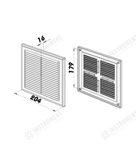 mřížka větrací MV 150s ventilační