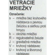 mřížka větrací MV 120VRs nástavec+regulace ventilační