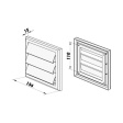 mřížka větrací gravitační MV 100J ventilační