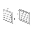 mřížka větrací gravitační MV 120J ventilační