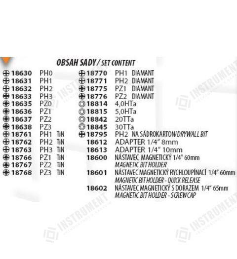Prodejní sada bitů a adaptérů STAHLBERG 28 druhů !OBJ!