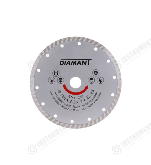 Kotouč diamantový DIAMANT 180x2.3x22.2mm TURBO