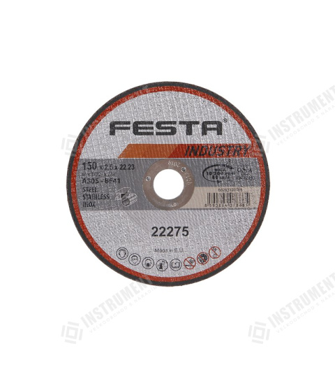 Kotouč řezný FESTA INDUSTRY na kov 150x2.5x22.2mm