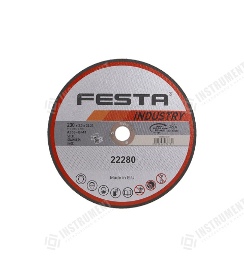 Kotouč řezný FESTA INDUSTRY na kov 230x2x22.2mm