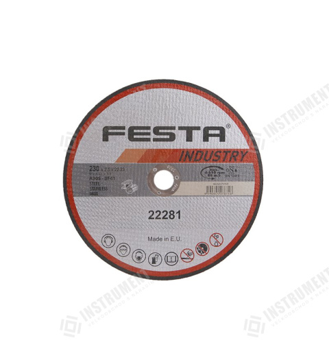 Kotouč řezný FESTA INDUSTRY na kov 230x2.5x22.2mm