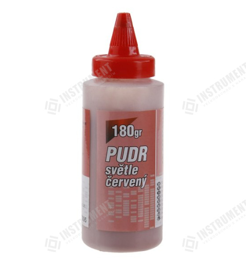 Pudr 180g světle červený