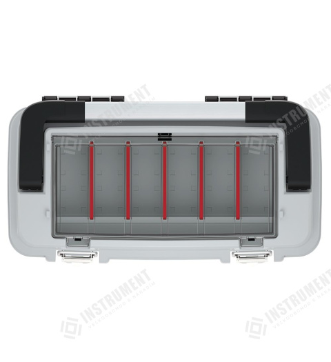 box na nářadí s kovovým držadlem a zámky 58,6x29,6x30,5cm OPTIMA KOPA6030SM-4C černý-šedý Kistenberg