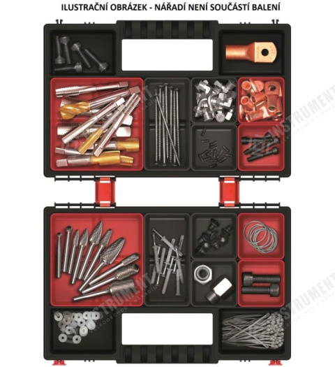 box organizér 28,7x18,6x10cm NORB DUO KNOS302010B-S429 černý Kistenberg