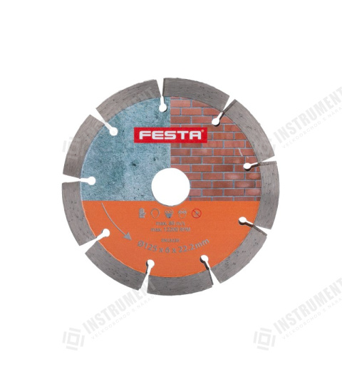 Kotouč diamantový FESTA segment dvojitý 125x6x22.2mm