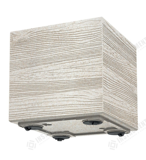 květináč 77cm MADERA CASE ECO WOOD DMA800W-S449W bílý plastový Prosperplast